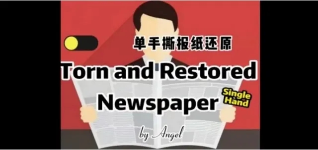 Torn and Restored Newspaper by Angel